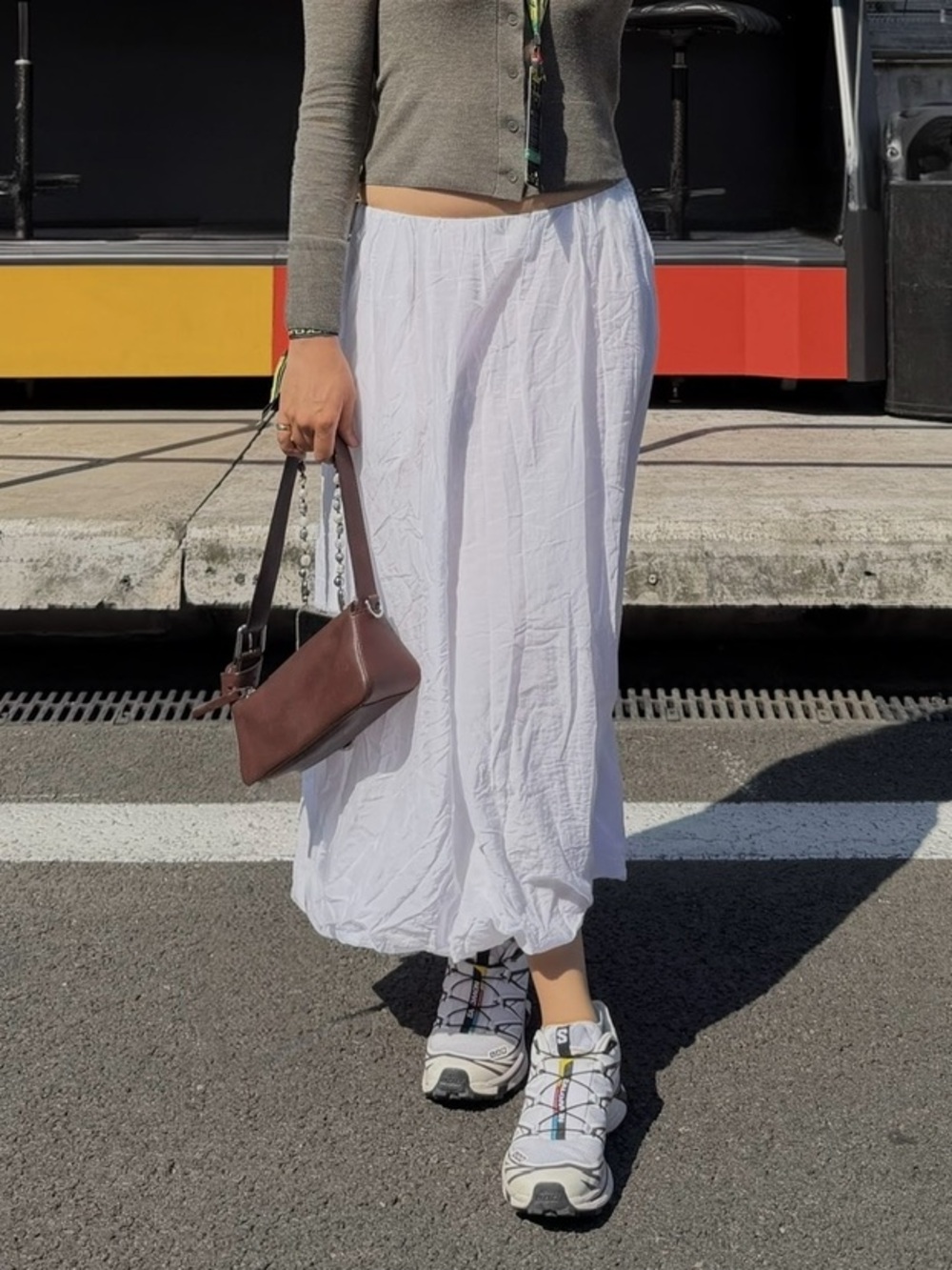 White Cotton Skirt